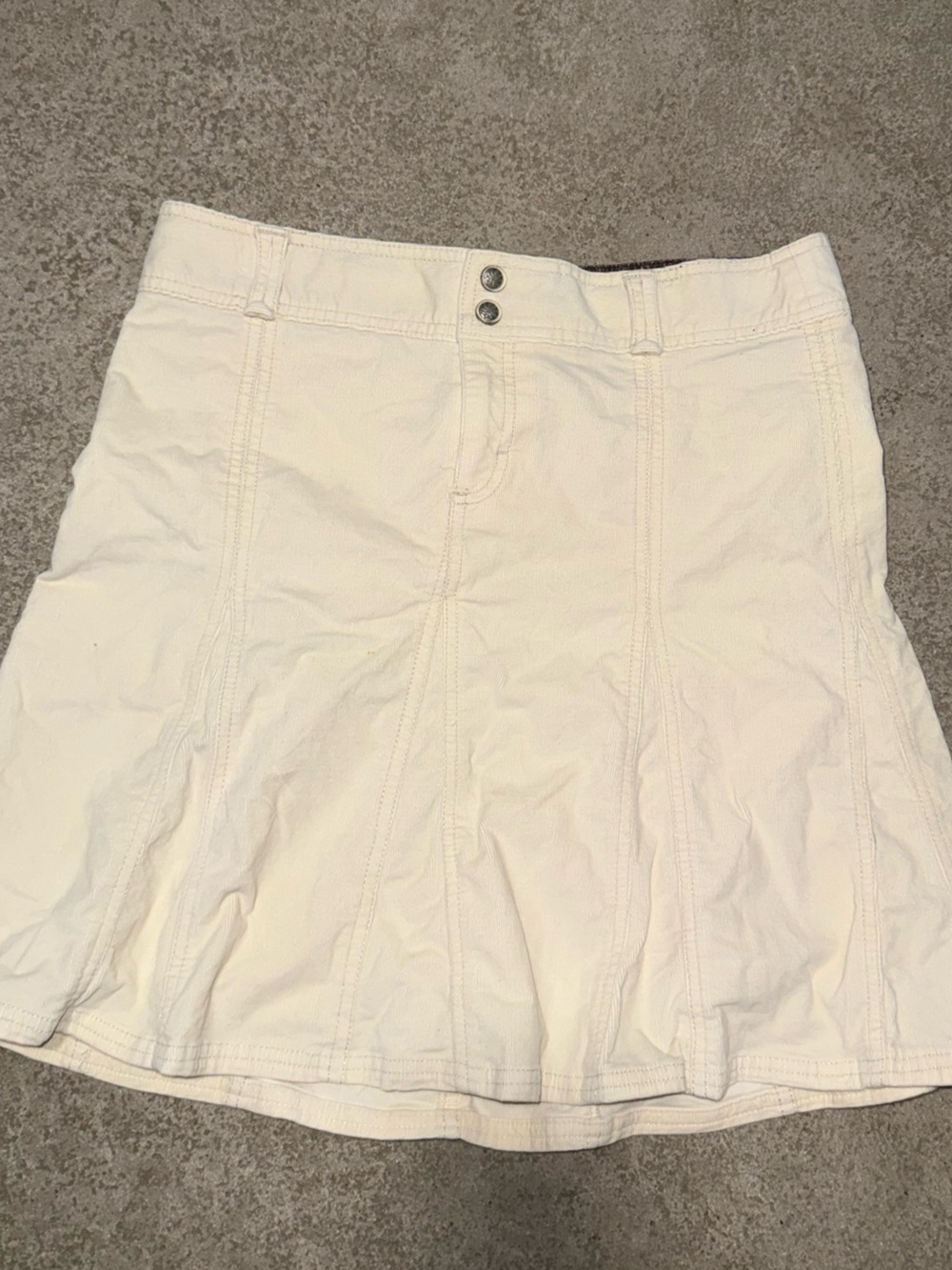 Athleta Cream Midi Skirt